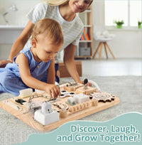 Potatomato Large Wooden Busy Board for Toddlers - image 4