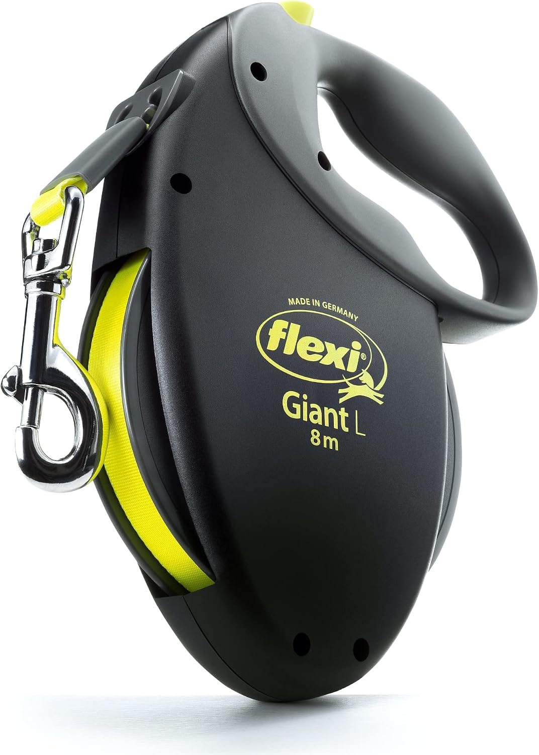 FLEXI Giant Tape Retractable Dog Leash - Black / 26 ft (Large)