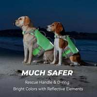 VIVAGLORY Dog Life Vest Neoprene Dog Swim Vest, M - Verdant Green / S: 20-22in (Ribcage Girth) - image 4