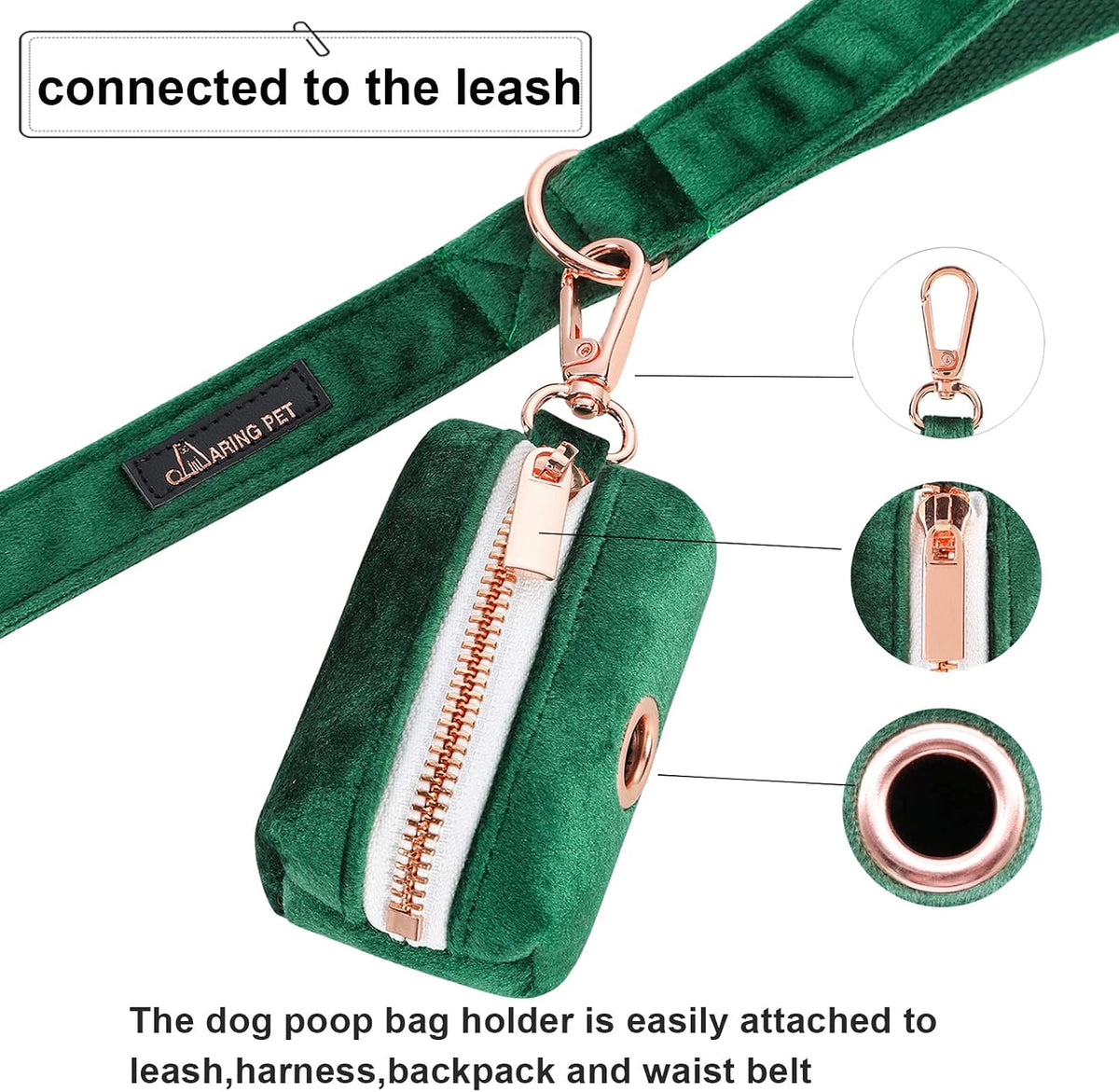 ARING PET Dog Waste Bag Dispenser - 1 Count (Pack of 1) / A:Dark green - image 3