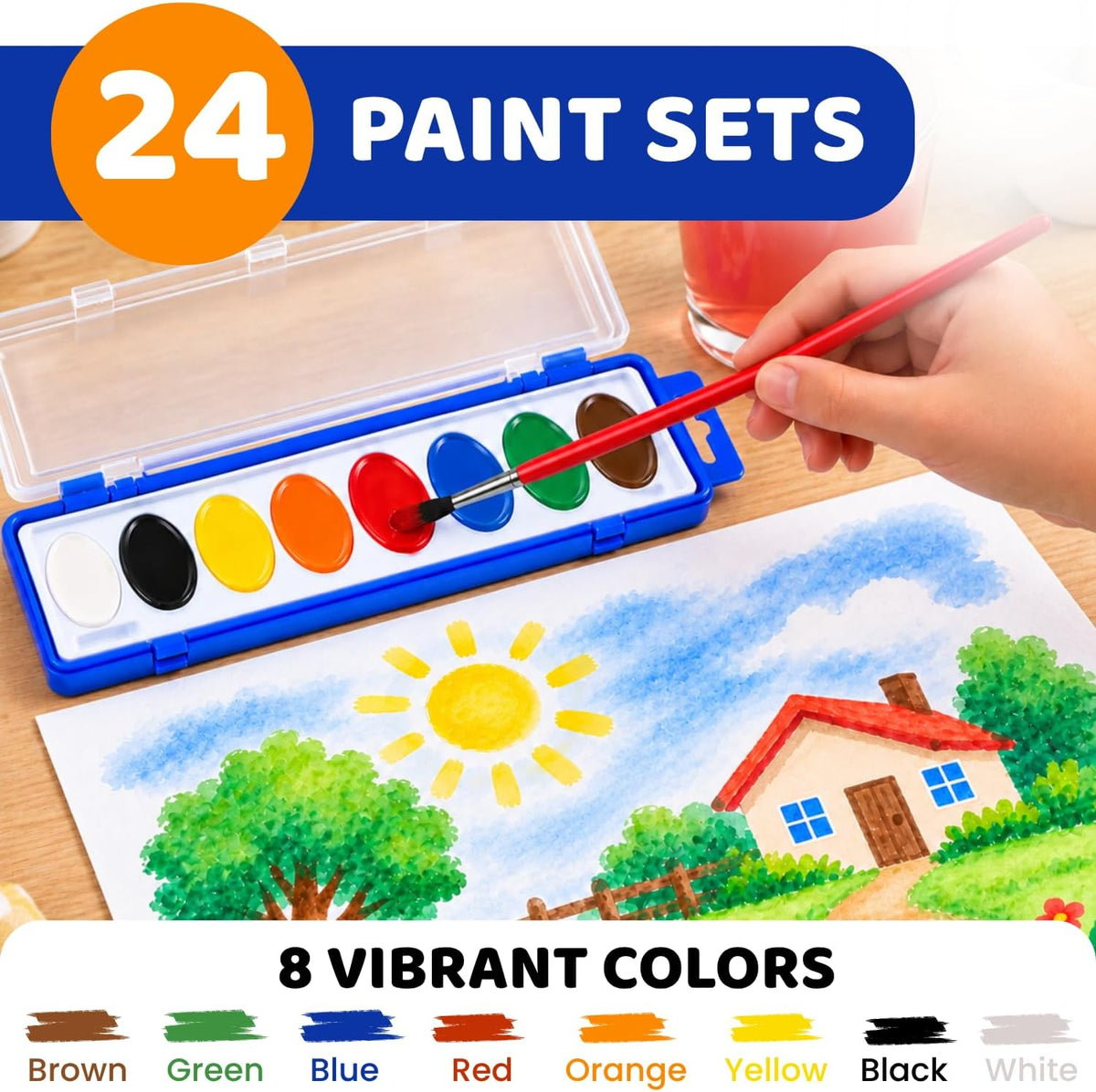 [24 PACK] Watercolor Paint Set - image 2