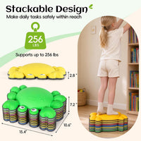 TOPNEW crab balance stepping stones for kids in bright colors, set of 6 - view 20