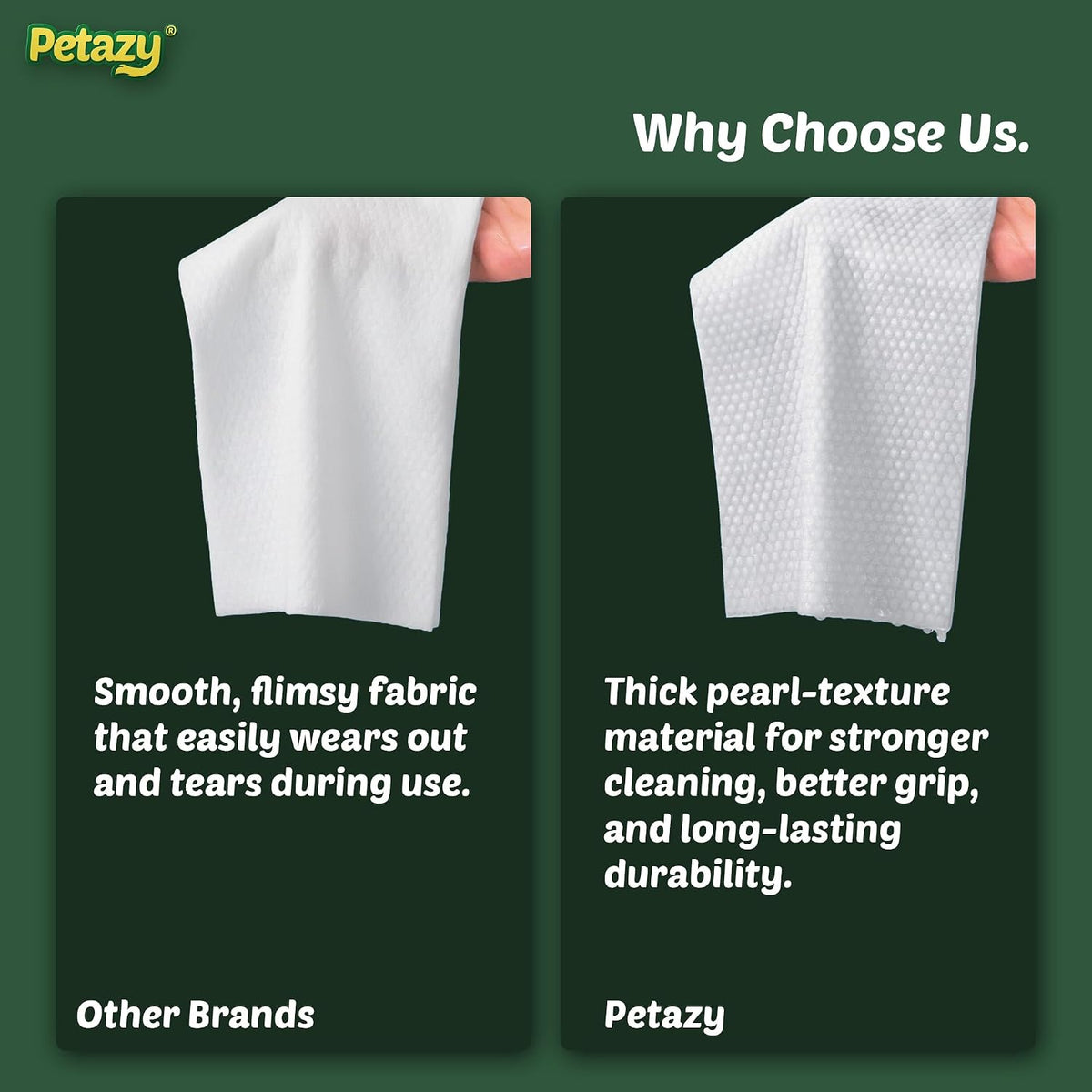 Pet Wipes for Dogs & Cats, Paws, Ears & Butt Cleaning - Chamomile / 400 - image 4