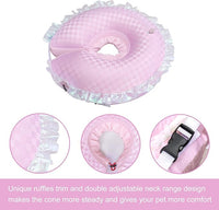 CuteBone Inflatable Dog Cone Alternative for Large Dogs After Surgery-Double Adjustable Neck Range P23SO00101XL