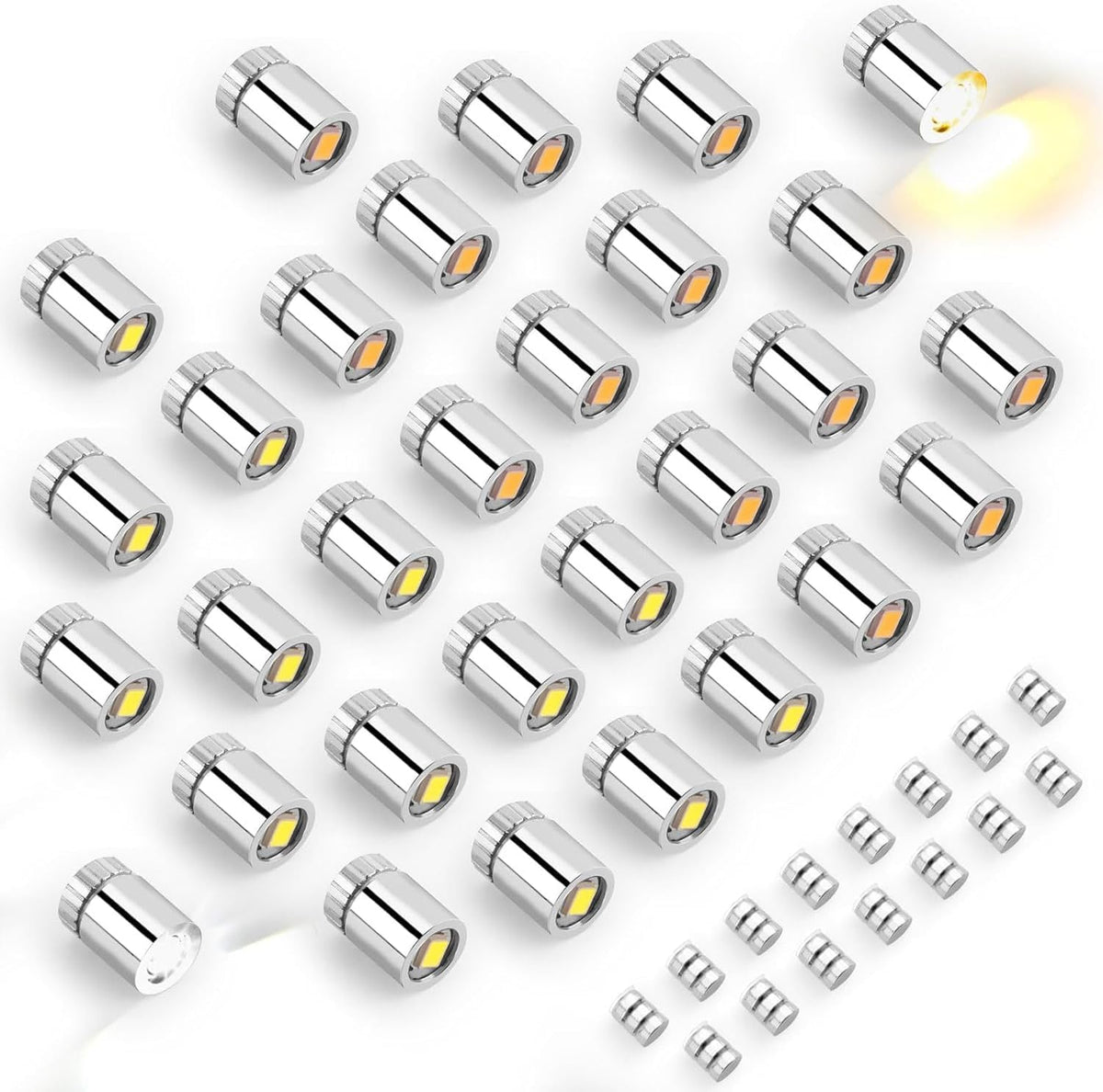 10pcs Mini Led Lights for Craft - Warm White & Cool White / 20