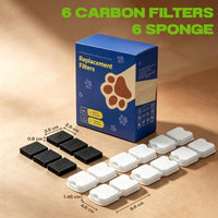 Official 12 Pcs Replacement Automatic Cat Water Fountain Filters – Essentials for Cats - Replacement Filters-6+6 - image 2