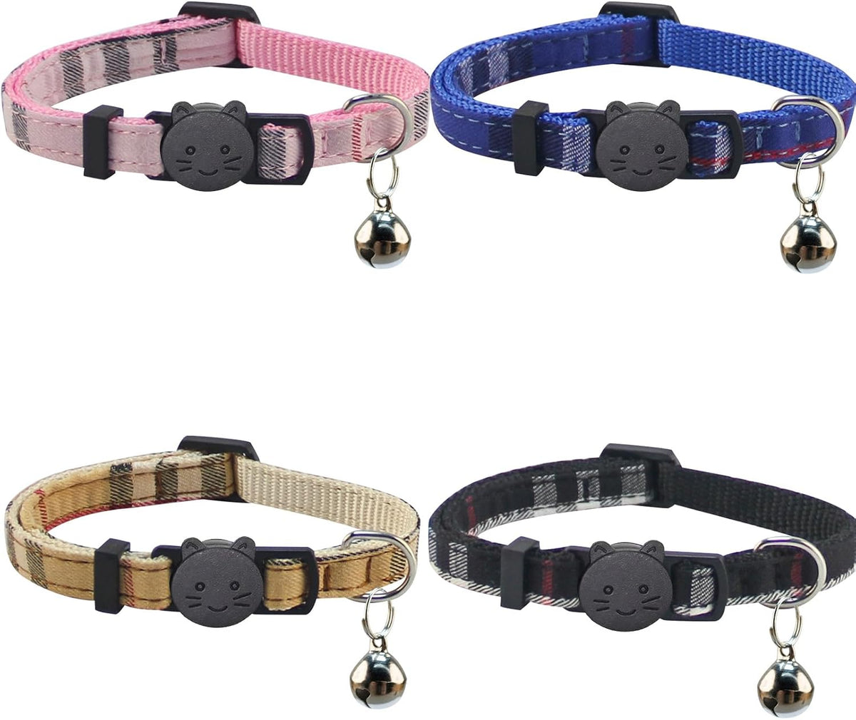 Yizepet Cat Collars with Bells, Breakaway Kitten Collar - Girid