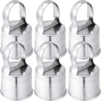 Therwen 12 pack aluminum chain link fence ring caps for 2-3/8 inch posts - view 6