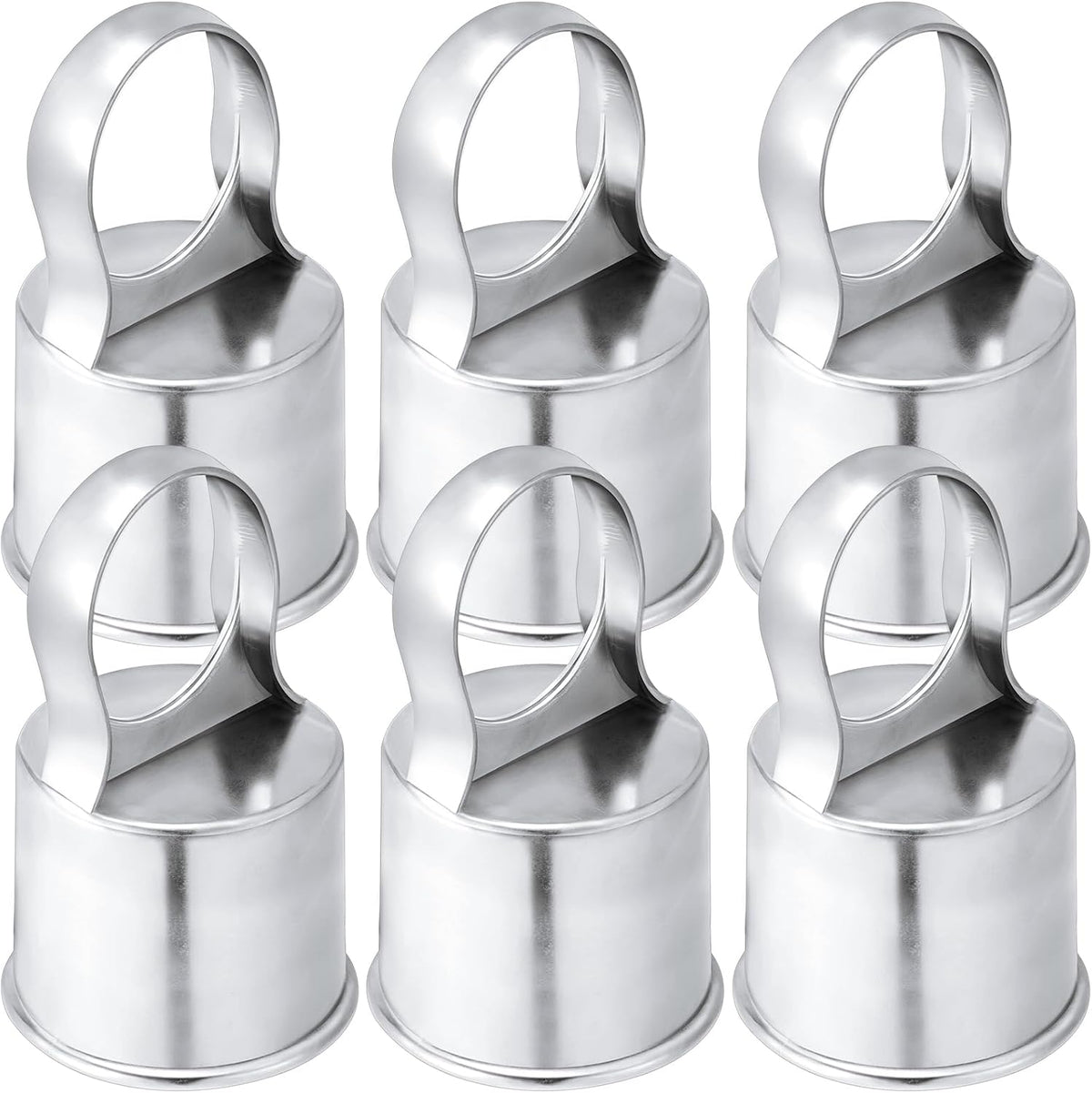 Therwen 12 pack aluminum chain link fence ring caps for 2-3/8 inch posts - view 6