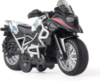 MING YING blue diecast motorcycle toy with sound and light - view 2