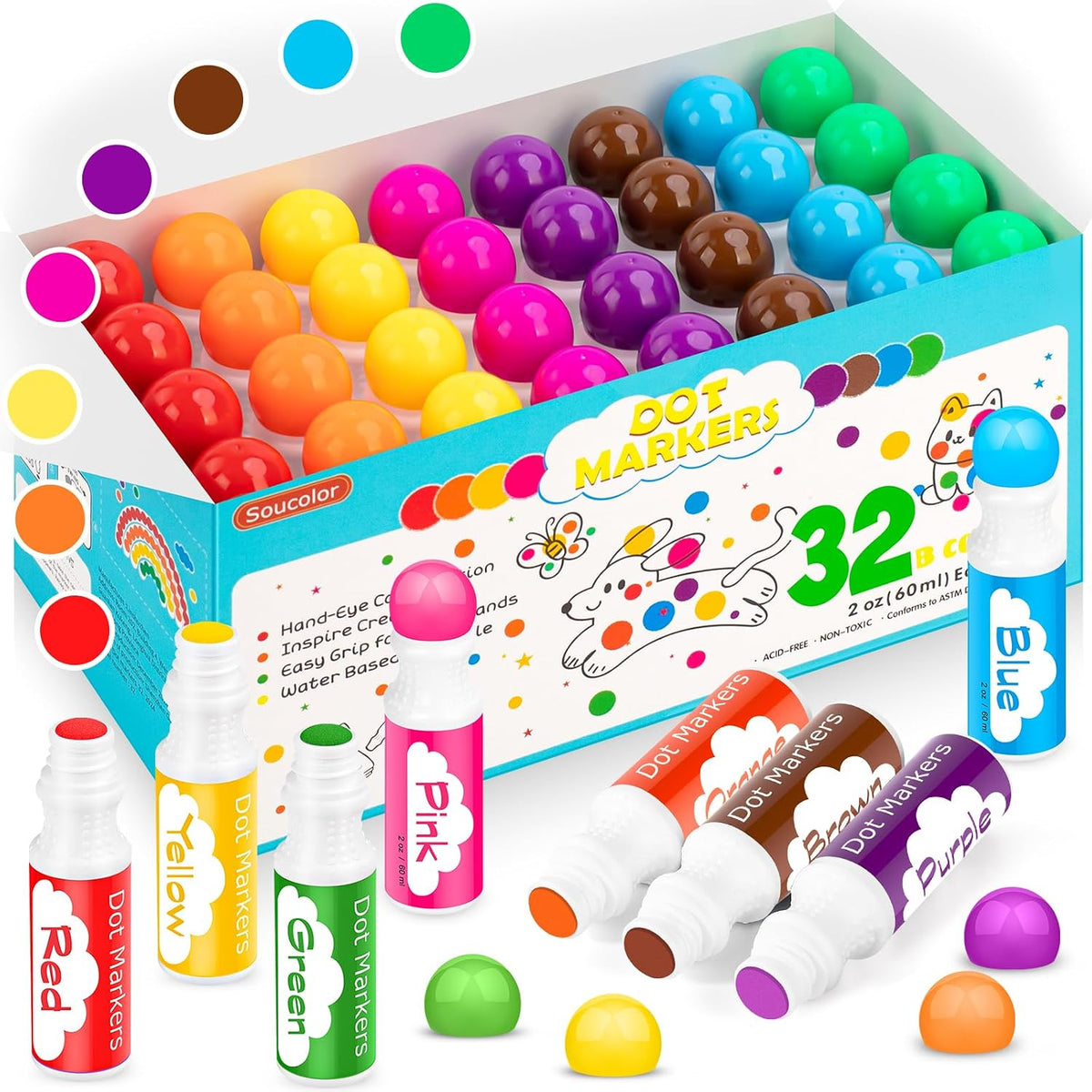 Dot Markers for Toddlers Kids - 32