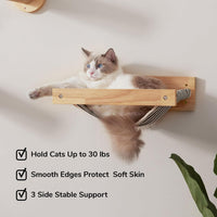 FUKUMARU Wall Mounted Cat Hammock – Essentials for Cats - M-Black Stripe - image 3