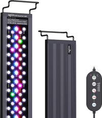 SEAOURA WRB LED Aquarium Light with Timer for 24-30in Freshwater Fish - For 12'' - 18'' Tank