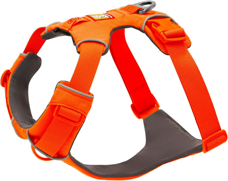 Ruffwear, Front Range Dog Chest Harness - Blaze Orange / X-Small