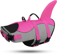 ASENKU Dog Life Jacket, Pet Safety Vest for Swimming & Boating - Medium / Shark Pink - image 2