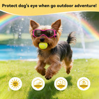 Dog Sunglasses for Extra Small Breed UV Protection Windproof XS Dog - X-Small / Pink - image 4