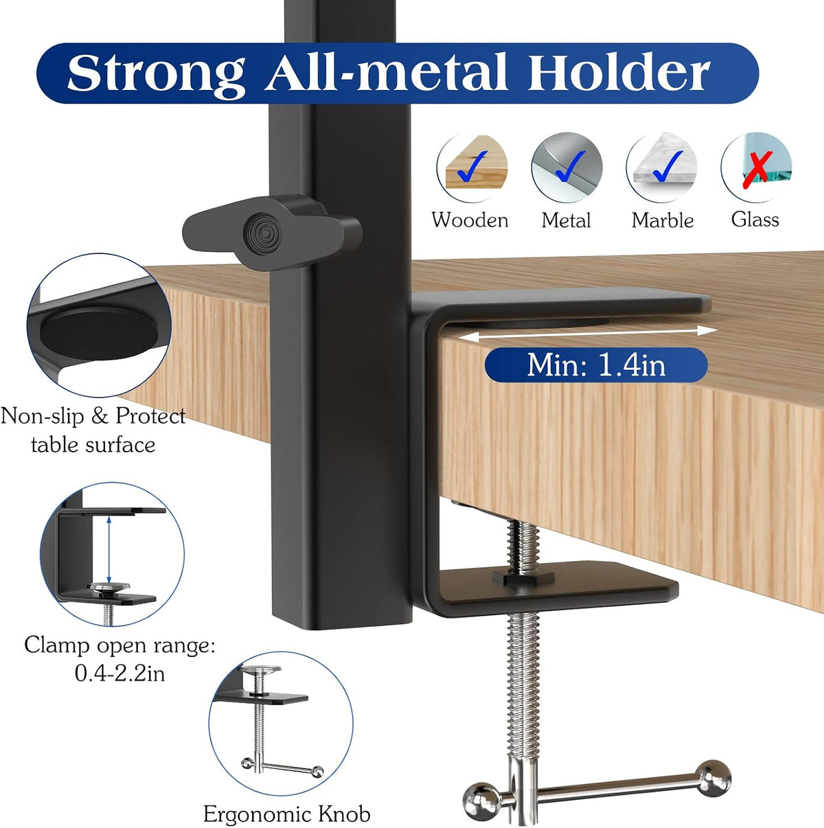 Pawaboo Dog Grooming Table Arm with Clamp - image 3