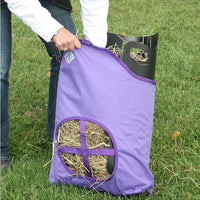 Dura-Tech Nylon Hay Bag for Horses | Color Burgundy | Enhances Digestion with Slow Consumption | Minimizes Hay Waste | Extremely Durable 600 Denier PVC Construction