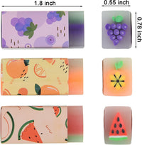 15Pcs Cute Fruit Erasers for Kids - Fruit - image 2
