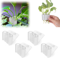 2 Pk Upgraded Aquarium Plant Holder - White 4