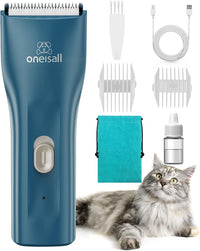 oneisall Pet Clippers for Cat Matted Hair - Green / Standard
