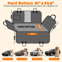 URPOWER Dog Car Seat Cover for Back Seat - Brown / Standard - 54" Length - image 4