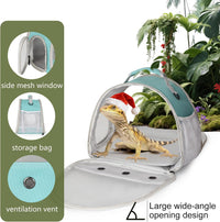 Bearded Dragon Travel Carrier, Lizards Carrier - Green / Mesh Carrier - image 3