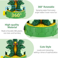 MoKo green dinosaur water sprinkler for kids with 360 degree spray - view 7