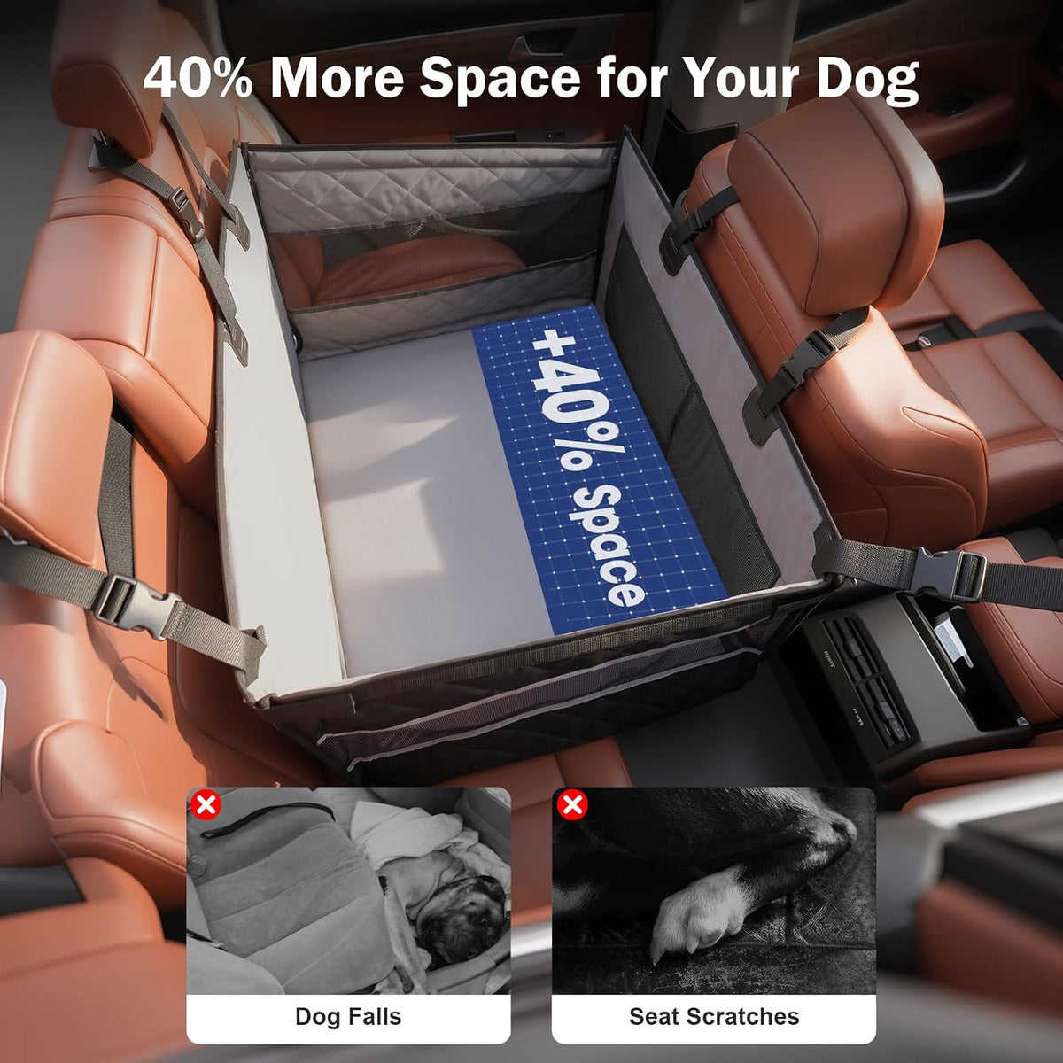 MIXJOY Dog Car Seat for Large Medium Dogs - L (Seat Only) - image 3