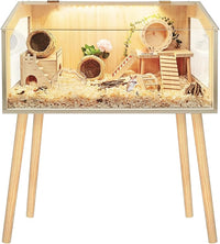 Prolee Hamster Cage with Legs, Guinea Pig Cages Chew Proof, Hamster House, Hamster Cages and Habitats, 32" L x 16" W x 40" H