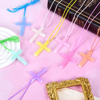 104 Pack Crystal Cross Necklaces Bulk, VBS Prizes - 256PCS - image 3