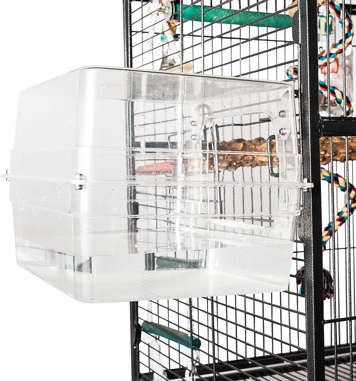 Colorday Large Bird Bath for Cage, Parrot Bath for Parakeet - image 3