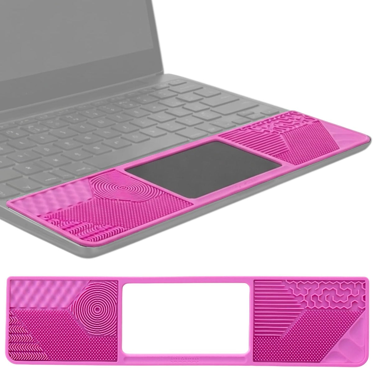 Gyre & Gimble silicone Chromebook gidget sensory palm rest with trackpad cutout - view 3