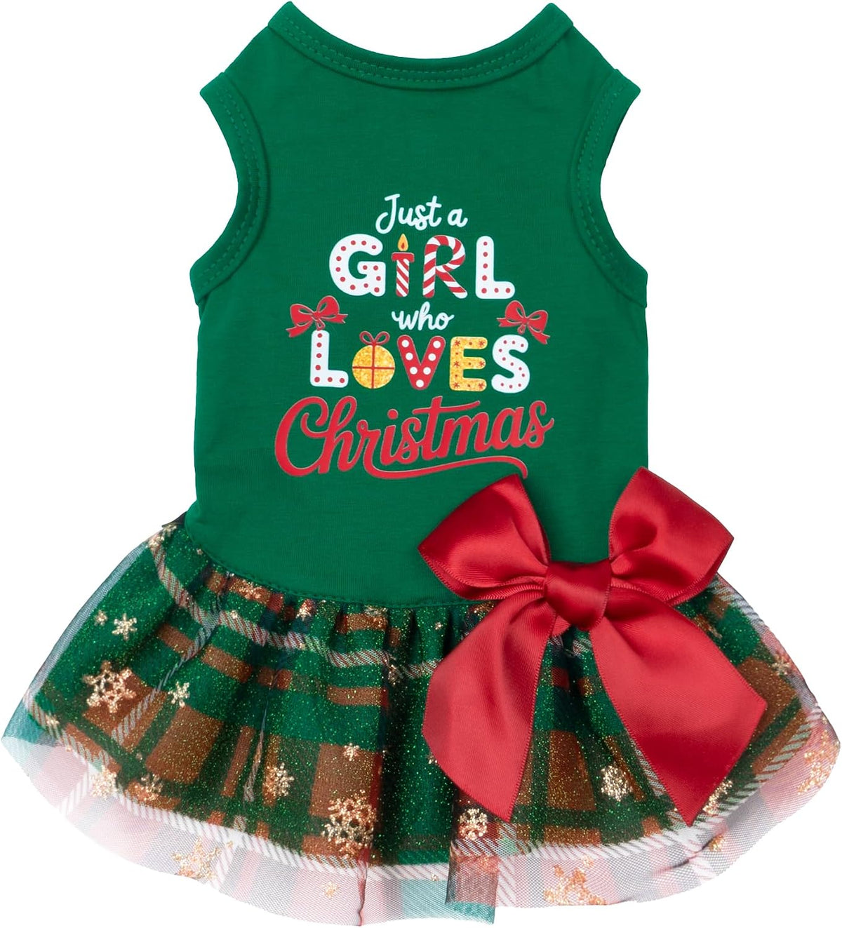 Fitwarm Halloween Skeleton Dog Dress - Medium / Just a Girl Who Loves Christmas