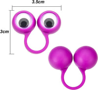Frienda 30 Pcs Eye Finger Puppets Ring Toys for Kids, 5 Colors – Fun for Kids & Family - image 2
