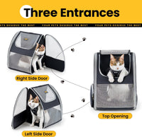 Conlun Cat Backpack Carrier for Small Dogs and Cats Fit Up to 15 Lbs - Grey - image 3