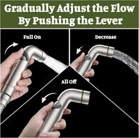 Dog Shower Attachment Metal - Gray / 3/4" Outdoor Faucet Adapter - image 3