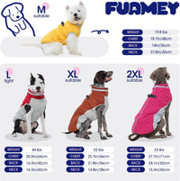 Dog Cold Weather Coats Reflective Dog Warm Jacket with Harness – Essentials for Dogs - Purple / L(chest:24in) - image 3