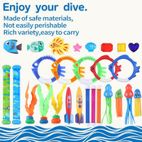 20Pcs Summer Pool Diving Swimming Toys for Kids Ages 3-12 - 30blue - image 3