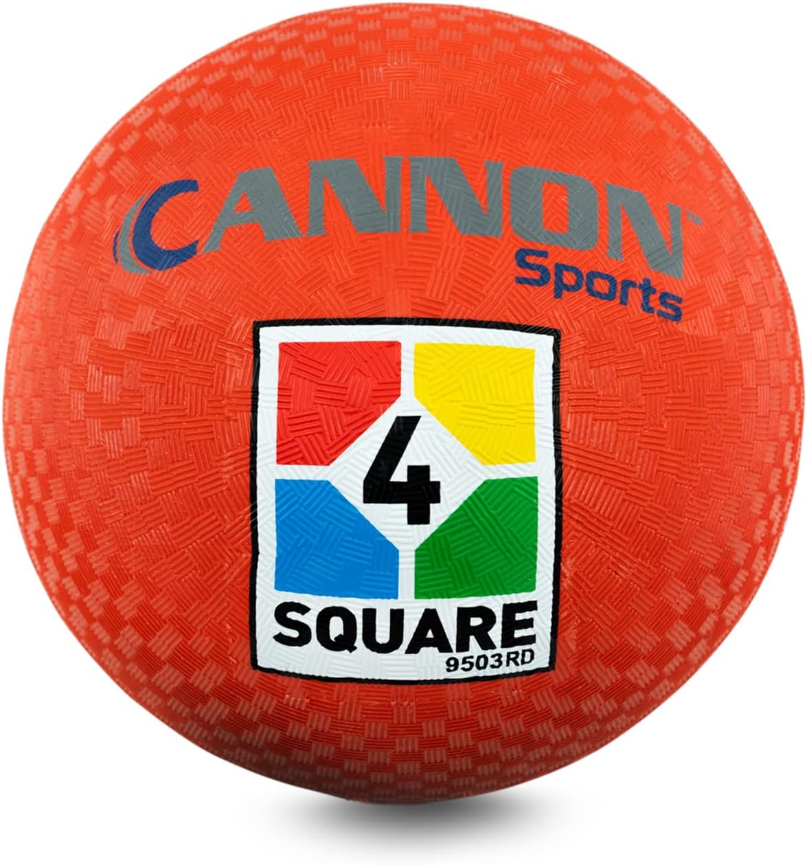 Cannon Sports 8.5 inch rubber playground ball with textured grip for kickball and four square