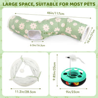Cat Tunnels for Indoor Cats - Green - image 2