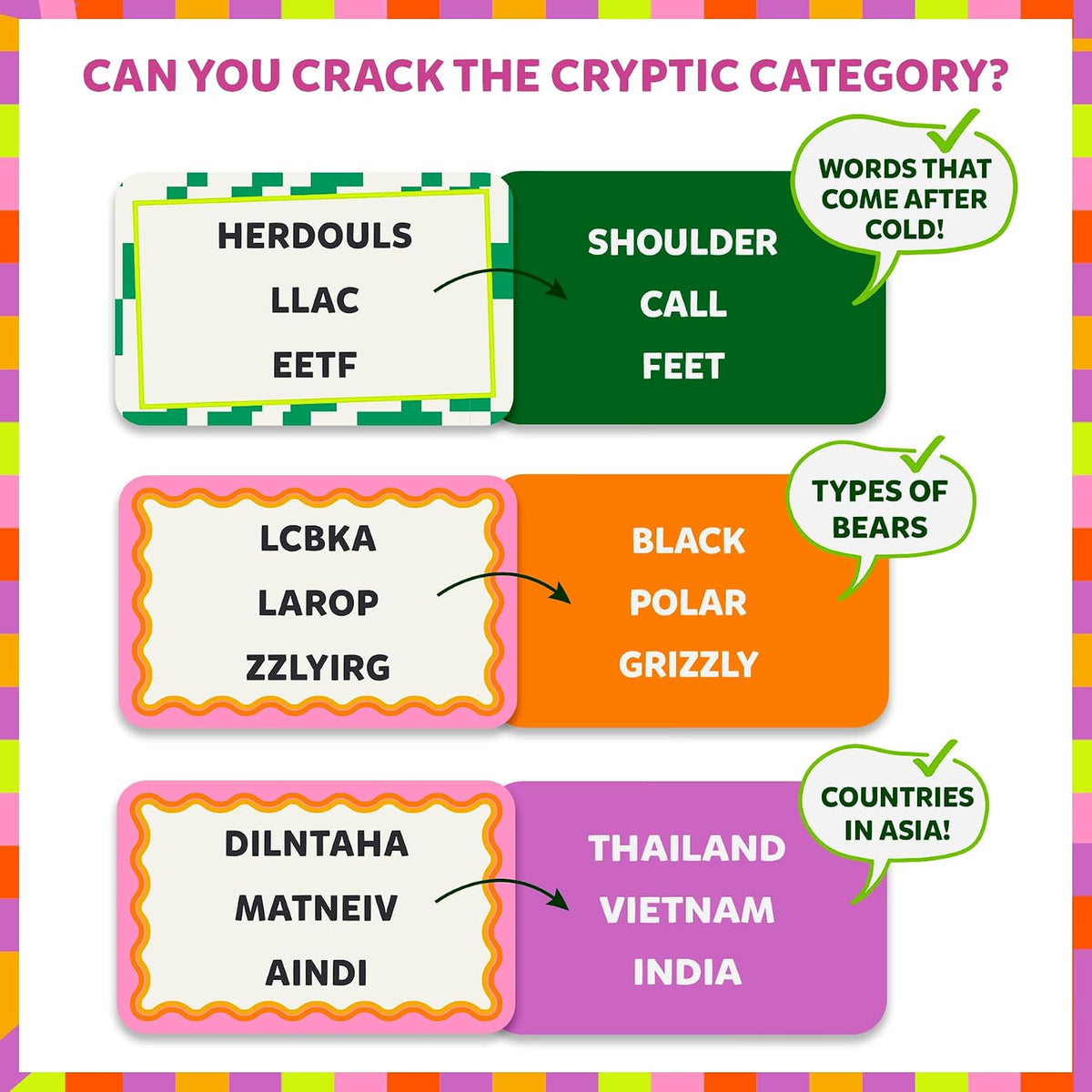 Dare to Ding, Game of Riddles & Reflexes, Guess the Riddle Game - Cryptic Categories - image 4