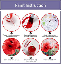 FQOVKYN 4 pack paint by number kit for kids with cute animal 8x8 canvases - view 16