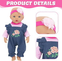 ECORELF 4 Sets Baby Doll Clothes for 14-18 Inch Dolls – Fun for Kids & Family - 3 Sets - image 3