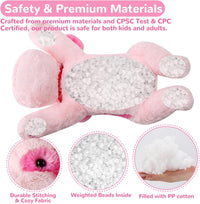 meowtastic Dog Weighted Stuffed Animals, Plush Pillow for Kids – Fun for Kids & Family - Pink Dog / Large / Dog - image 4