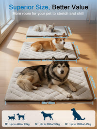 Dog Cooling Mat Self Coolings Foldable Cooling Pad for Dog in Summer - Rectangle,Gray / X-Large-59"L x 40"W - image 3