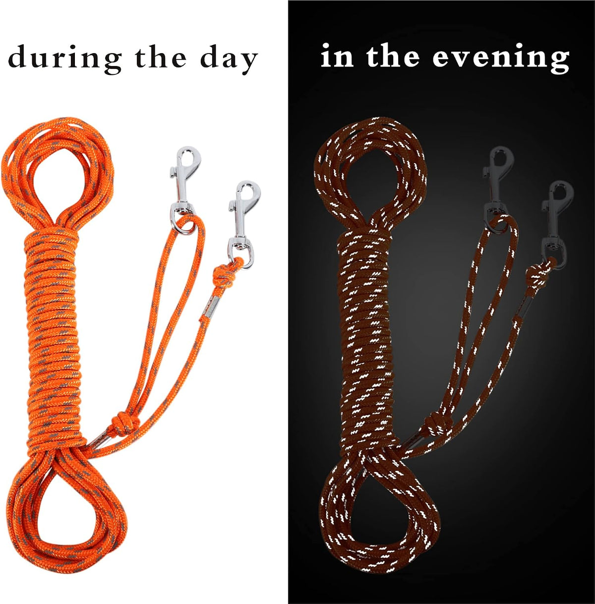 Reflective Cat Leash 50FT Cat Cable Out Escape Proof Walking Leads - 50FT / Orange - image 3