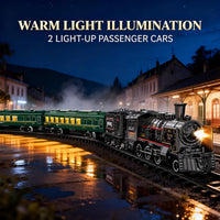 Electric Train Sets for Boys Girls Metal Alloy Christmas Trains Toys - Green Electric Train Set - image 3