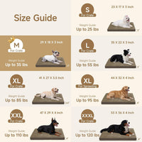 Waterproof Dog Crate Bed Pad - Brown / 29"W x 18"L x 3"H - image 2