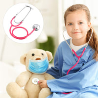 meekoo 2 Pack Kids Stethoscope Toy Halloween Cosplay Costume - Pink, Black - image 2